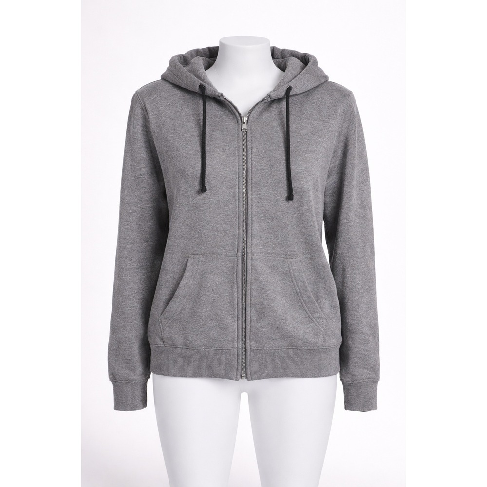 H&M Divided Basic Mens Gray‎ Full Zip Hoodie Sweatshirt Medium Heathered Gray